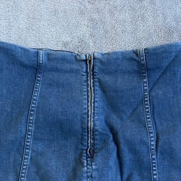 Free People Blue Denim Mini Skirt - Picture 5 of 6